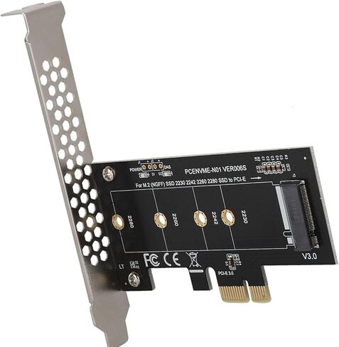 Estink PCI E to M.2 NVMe Adapter Card, PCI Express to M.2 Converter for SSD 2230 2242 2260 2280 with Metal Baffle for PM961 960 600P in Saudi Arabia