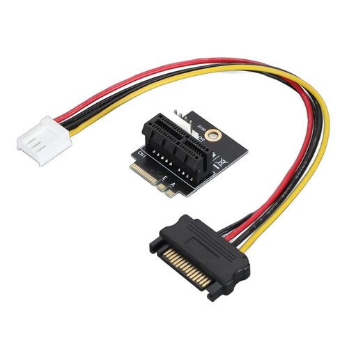 محول Ciciglow M.2 NGFF Key A A E إلى PCIE 1X، يدعم بطاقات 2230 Type Key AE/A+ PCIE Bus M.2 فقط، محول 4pin 5V/12V in Kuwait