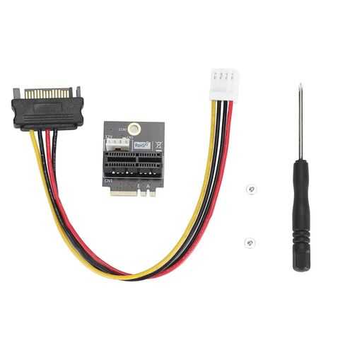 محول Ciciglow M.2 NGFF Key A A E إلى PCIE 1X، يدعم بطاقات 2230 Type Key AE/A+ PCIE Bus M.2 فقط، محول 4pin 5V/12V in Kuwait