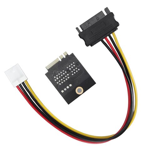 محول Ciciglow M.2 NGFF Key A A E إلى PCIE 1X، يدعم بطاقات 2230 Type Key AE/A+ PCIE Bus M.2 فقط، محول 4pin 5V/12V in Kuwait
