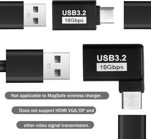 6 حزم محول USB C إلى USB، USBC ذكر إلى USB3.2 أنثى محول OTG بزاوية قائمة 10 جيجابت في الثانية USB3.2 متوافق مع الكمبيوتر اللوحي والهاتف والأجهزة الأخرى من النوع C in Kuwait