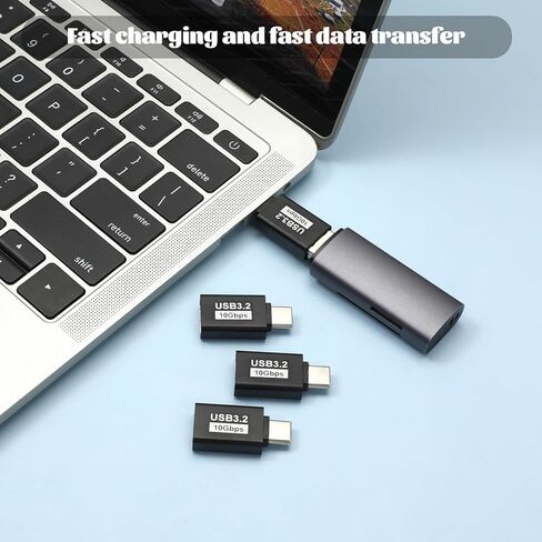 6 حزم محول USB C إلى USB، USBC ذكر إلى USB3.2 أنثى محول OTG بزاوية قائمة 10 جيجابت في الثانية USB3.2 متوافق مع الكمبيوتر اللوحي والهاتف والأجهزة الأخرى من النوع C in Kuwait