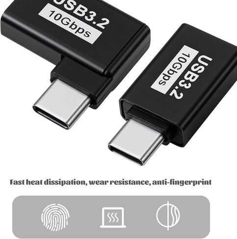 6 حزم محول USB C إلى USB، USBC ذكر إلى USB3.2 أنثى محول OTG بزاوية قائمة 10 جيجابت في الثانية USB3.2 متوافق مع الكمبيوتر اللوحي والهاتف والأجهزة الأخرى من النوع C in Kuwait