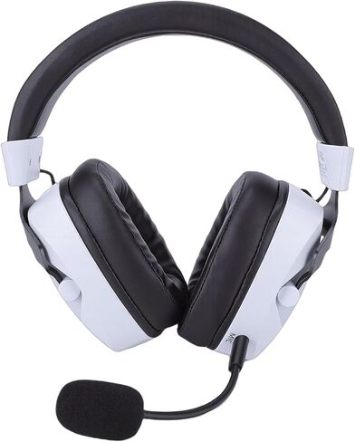 Yoidesu Wireless Gaming Headset 5.4 Headphones with 50mm Driver 7.1 Surround Sound Noise Canceling RGB Light for PC Laptops iOS Devices (Black White) in Saudi Arabia