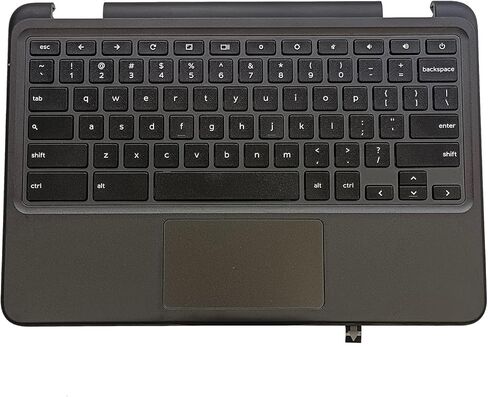 Replacement Laptop Upper Case Palmrest Keyboard Touchpad Assembly Part for Dell Chromebook 11 3100 0TK87M TK87M Black in Saudi Arabia
