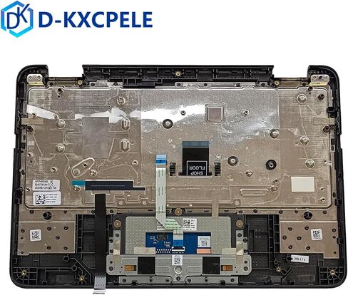 Replacement Laptop Upper Case Palmrest Keyboard Touchpad Assembly Part for Dell Chromebook 11 3100 0TK87M TK87M Black in Saudi Arabia
