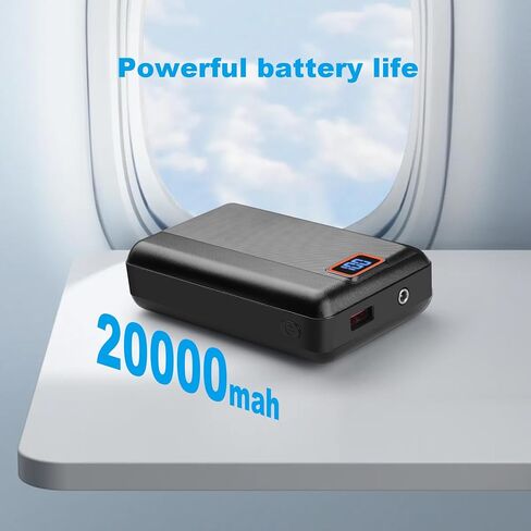 بنك طاقة قابل لإعادة الشحن 7.4 فولت 20000 مللي أمبير في الساعة مع كابل USB، حزم بطاريات شحن سريعة مع شاشة LED للسترة الساخنة، سترة ساخنة، هوديي ساخن، جوارب ساخنة، الأجهزة المحمولة الذكية in Kuwait