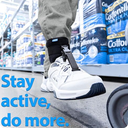 دعامة Omeer AFO للمشي مع الأحذية توفر دعمًا قابلاً للتعديل لقوس القدم للرجال أو النساء، ويمكن ارتداؤها مع الأحذية التي تمتلكها بالفعل ويمكن ارتداؤها على ساقك اليسرى أو اليمنى in Kuwait