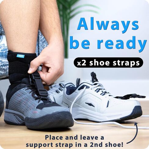 دعامة Omeer AFO للمشي مع الأحذية توفر دعمًا قابلاً للتعديل لقوس القدم للرجال أو النساء، ويمكن ارتداؤها مع الأحذية التي تمتلكها بالفعل ويمكن ارتداؤها على ساقك اليسرى أو اليمنى in Kuwait