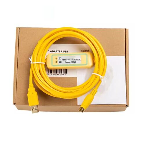 USB-FBS-232P0-9F Applicable PLC Programming Cable Communication Data Download Cable Cable Transmission Stable High Speed Stable Model FT232RL Chip Yellow 3 Meter in Saudi Arabia
