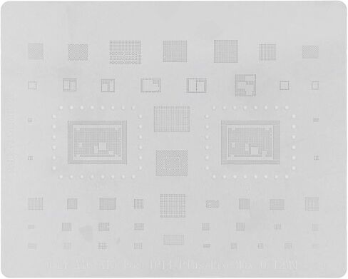 BGA Reballing Stencil قسط الفولاذ المقاوم للصدأ قالب زراعة القصدير عالي الدقة مع فتحات تبديد الحرارة لأداة إصلاح iOS 14 متينة ومقاومة للصدأ (IP14-A16/A15) in Saudi Arabia