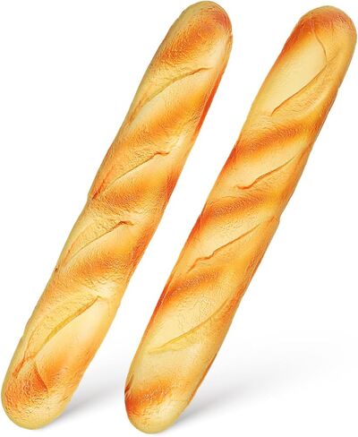 balacoo Artificial French Long Bread 13.58 Inch Pu Fake Baguette Loaf for Kitchen Decor Photography Prop Pretend Play Food in Saudi Arabia