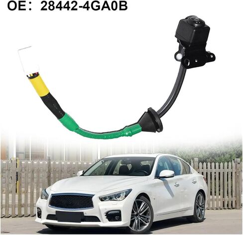كاميرا احتياطية لسيارة Infiniti Q50 2014-2019، موديل 28442-4GA0B، كاميرا احتياطية للمركبة، 720p HD، 12 فولت، سلكية، مستشعر CMOS، عدسة ثابتة، 1/3 بوصة، زاوية عرض 1.7E+2 درجة in Saudi Arabia