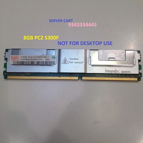 ترقية ذاكرة الوصول العشوائي FBDIMM سعة 8 جيجابايت [2 × 4 جيجابايت] لأنظمة PowerEdge 1950 و2900 و2950 من Dell (DDR2-667 وPC2-5300F وFBDIMM) in Saudi Arabia