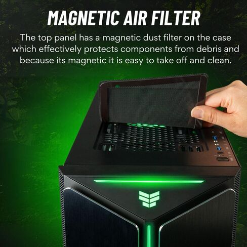 Mantis V2 - RTX 5070، 24-Core i9-14900KF، ذاكرة وصول عشوائي DDR5 سعة 32 جيجابايت، محرك أقراص NVME Gen4 SSD بسعة 1 تيرابايت، كمبيوتر مكتبي للألعاب مبرد سائل مقاس 360 مم مع Windows 11 Pro، ضمان لمدة 3 سنوات، لوحة مفاتيح RGB + ماوس، شبكة Wi-Fi داخلية 6E، 3X  in Kuwait
