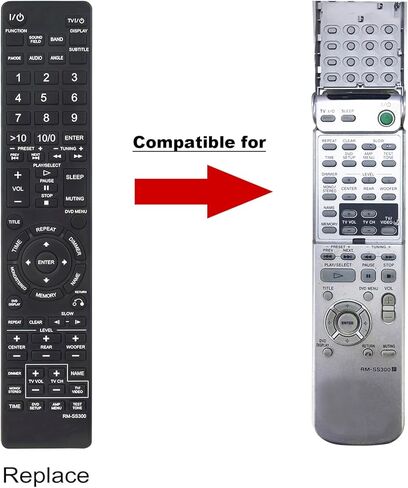 جهاز تحكم عن بعد بديل RM-SS300 متوافق مع نظام Sony AV المدمج DAV-S300 HCD-S300 14883811 DAVS300 HCDS300 in Kuwait