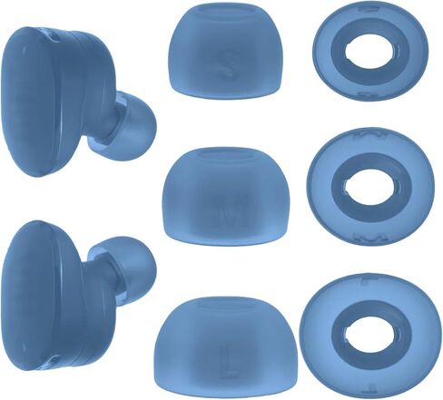 أطراف أذن بديلة لسماعات JBL Tune Buds/JBL Tune Buds 2، أطراف وسائد أذن من السيليكون، 3 أزواج (S/M/L) أزرق in Kuwait