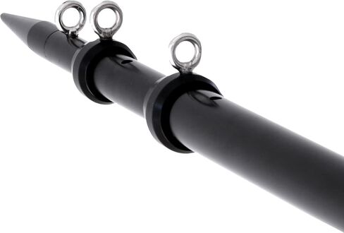 Tigress XD Telescoping Aluminium 12 'مداد مركزي، مثالي لقوارب الصيد الرياضية حتى 40 قدمًا، يتميز بـ Tigress XD 316 L من الفولاذ المقاوم للصدأ من أجل المتانة in Saudi Arabia