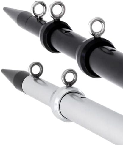Tigress XD Telescoping Aluminum 12’ Center Outrigger, Ideal for Sport Fishing Boats up to 40 feet, Features Tigress XD 316 L Stainless Steel for Durability in Saudi Arabia