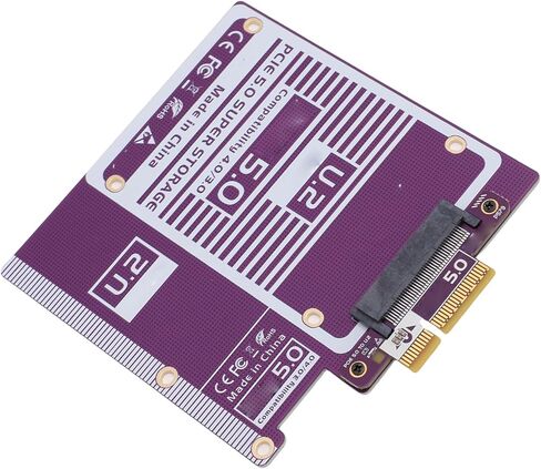 محول PUSOKEI PCIe 5.0 X4 إلى U.2، محول NVMe SSD عالي السرعة مع تبديد حرارة نحاسي كبير، لمحركات الأقراص الصلبة U.2 U.3 يفوز بنظام التشغيل X in Kuwait