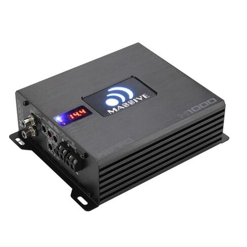 ماسيف اوديو H8000 | 8,000 واط RMS 1-Ohm Monoblock - HClass D SPL Amp، قوة جهير فائقة، مدخلات طاقة مزدوجة، صوت سيارة احترافي - مضخم صوت من سلسلة Hippo in Kuwait