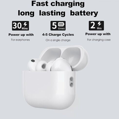حافظة شحن لاسلكية متوافقة مع AirPods Pro 3rd 2025 (ليست لـ Pro 2nd)، استبدال علبة الشحن بمنفذ USB-C Airpods Pro 3، سماعات الأذن غير متضمنة in Saudi Arabia