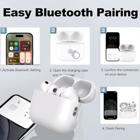 حافظة شحن لاسلكية متوافقة مع AirPods Pro 3rd 2025 (ليست لـ Pro 2nd)، استبدال علبة الشحن بمنفذ USB-C Airpods Pro 3، سماعات الأذن غير متضمنة in Saudi Arabia
