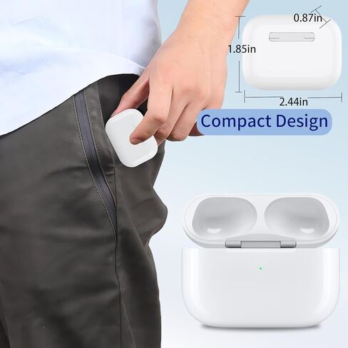 حافظة شحن لاسلكية متوافقة مع AirPods Pro 3rd 2025 (ليست لـ Pro 2nd)، استبدال علبة الشحن بمنفذ USB-C Airpods Pro 3، سماعات الأذن غير متضمنة in Saudi Arabia