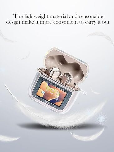 Case for JBL Tour PRO 3 Earbuds,Soft Protective,Shockproof, BOVUGAC High Transparency TPU Case Cover for JBL Tour PRO 3 with Keychain & Cleaning Kit & Lanyard-Clear in Saudi Arabia