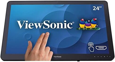 ViewSonic TD2430 - شاشة LED - 24 بوصة (23.6 بوصة قابلة للعرض) - شاشة تعمل باللمس - 1920 x 1080 Full HD (1080p) - MVA - 250 cd/m² - 3000:1-25 مللي ثانية - HDMI، VGA، DisplayPort - مكبرات الصوت in Kuwait