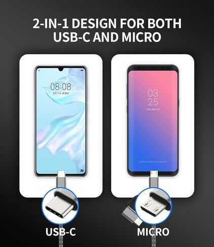 USB C Micro USB male to USB Female Adapter(2in1)OTG 3.0 Cable Port for Apple for iPhone 16 15 pro max Type C Android Adaptor for iPad USB-A Keyboard Mouse Connector Flash Drive compatible for Samsung in Saudi Arabia