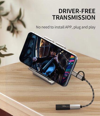 USB C Micro USB male to USB Female Adapter(2in1)OTG 3.0 Cable Port for Apple for iPhone 16 15 pro max Type C Android Adaptor for iPad USB-A Keyboard Mouse Connector Flash Drive compatible for Samsung in Saudi Arabia