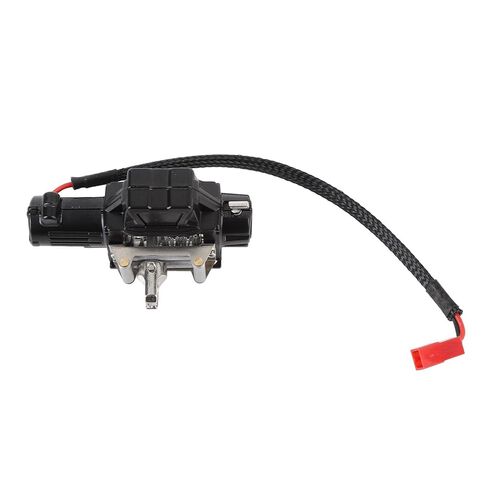 ونش RC 1/10، بديل ونش محاكاة RC المعدني لسيارة SCX10، سيارة زاحفة 1/10 RC، مصنوعة خصيصًا من المعدن الفاخر، مصممة من المعدن الفاخر (أسود) in Kuwait