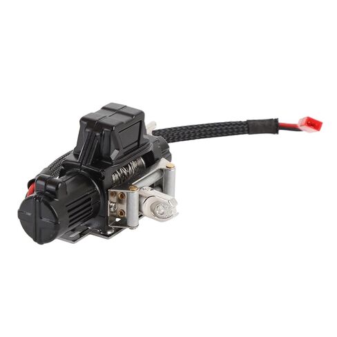 ونش RC 1/10، بديل ونش محاكاة RC المعدني لسيارة SCX10، سيارة زاحفة 1/10 RC، مصنوعة خصيصًا من المعدن الفاخر، مصممة من المعدن الفاخر (أسود) in Kuwait