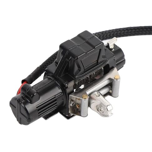 ونش RC 1/10، بديل ونش محاكاة RC المعدني لسيارة SCX10، سيارة زاحفة 1/10 RC، مصنوعة خصيصًا من المعدن الفاخر، مصممة من المعدن الفاخر (أسود) in Kuwait