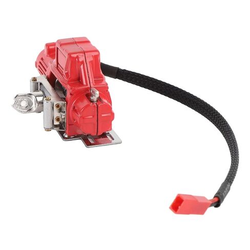ونش 1/10 RC، بديل ونش محاكاة RC معدني لـ SCX10، سيارة زاحفة 1/10 RC، مصنوعة خصيصًا من المعدن الفاخر، مصممة من المعدن الفاخر (أحمر) in Kuwait