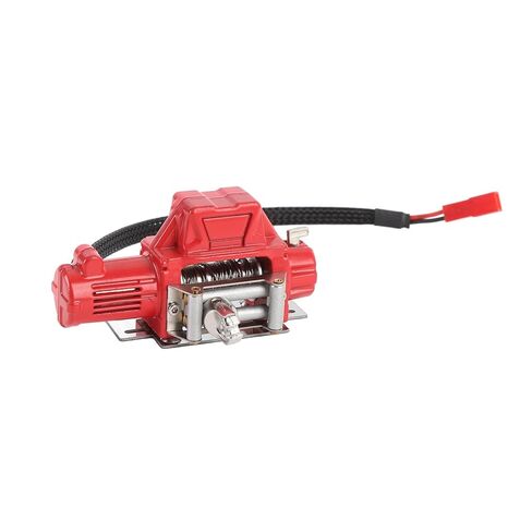 ونش 1/10 RC، بديل ونش محاكاة RC معدني لـ SCX10، سيارة زاحفة 1/10 RC، مصنوعة خصيصًا من المعدن الفاخر، مصممة من المعدن الفاخر (أحمر) in Kuwait