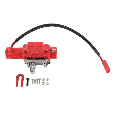 ونش 1/10 RC، بديل ونش محاكاة RC معدني لـ SCX10، سيارة زاحفة 1/10 RC، مصنوعة خصيصًا من المعدن الفاخر، مصممة من المعدن الفاخر (أحمر) in Kuwait