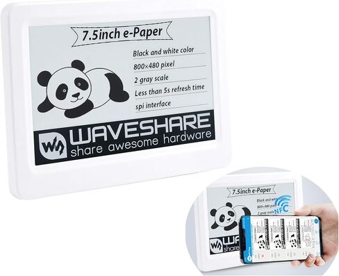 7.5inch Passive NFC-Powered e-Paper, 800 x 480 Pixel ePaper Screen, Adopts Novel Passive NFC Technology No Batte-ry Required No Messy Wiring, Wire-Less Powering & Data Transfer in Saudi Arabia