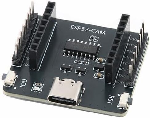 2 قطعة لوحة تطوير ESP32-CAM مع وحدة كاميرا واجهة التحميل التلقائي من النوع C لمشاريع IoT وDIY in Kuwait