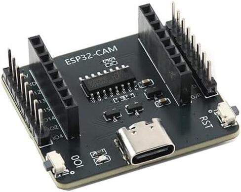 2 قطعة لوحة تطوير ESP32-CAM مع وحدة كاميرا واجهة التحميل التلقائي من النوع C لمشاريع IoT وDIY in Kuwait