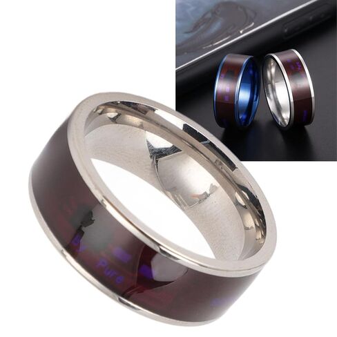 Asixxsix Smart NFC Ring, Steel Material, for Door Locks, File Transfer, NFC Devices, Ideal Gift for Men, All Round Sensing Technology Wearable Smart Ring for Mobile Phones (10) in Saudi Arabia