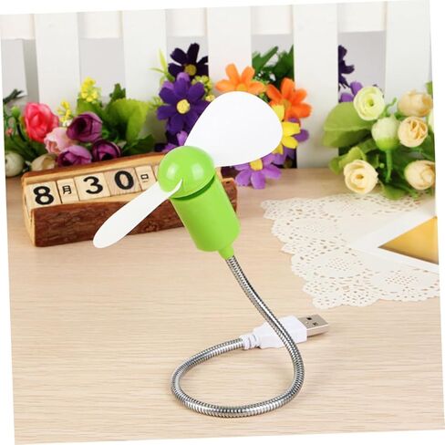 BESPORTBLE 5pcs USB Mini Flexional Silent Small Fans Set for Computer Cooling, Portable Desk USB Fans with Adjustable Gooseneck for Office, Travel, and Home Use Random Color in Saudi Arabia