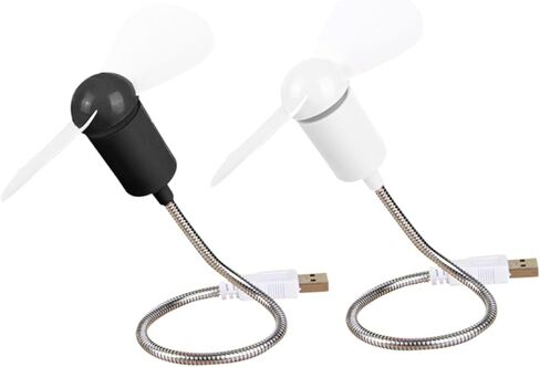 BESPORTBLE 5pcs USB Mini Flexional Silent Small Fans Set for Computer Cooling, Portable Desk USB Fans with Adjustable Gooseneck for Office, Travel, and Home Use Random Color in Saudi Arabia
