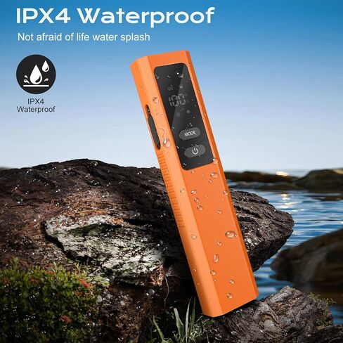 EDC Flashlight 4 in 1 Pocket Magnetic Slim Flat Flashlight High Lumens Work Light with Green Beam & UV Light & Warning Light Combo EDC Rechargeable LT-010 (Orange Color) in Saudi Arabia