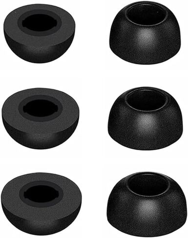 رؤوس أذن إسفنجية متوافقة مع سماعات الأذن Soundcore P20i P30i P40i، 6 أزواج بأحجام S/M/L، أطراف أذن بديلة من إسفنج الذاكرة الناعمة، متوافقة مع Soundcore P20i P30i P40i 6 أزواج باللون الأسود in Kuwait