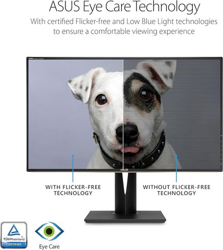 شاشة Asus ProArt PA329C مقاس 32 بوصة 4K (3840 × 2160) HDR10 Displayhdr600 100% Adobe RGB IPS Eye Care DisplayPort USB Type-C HDMI، أسود (متجدد) in Kuwait