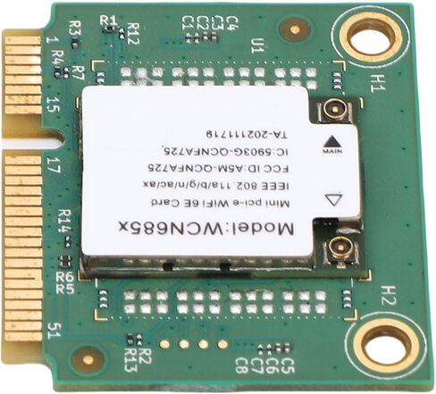 بطاقة Yoidesu WiFi 6E اللاسلكية، بطاقة WiFi PCIE صغيرة، 6 جيجا هرتز 5 جيجا هرتز 2.4 جيجا هرتز ثلاثي الموجات، بلوتوث 5.3، 6 جيجا، هوائيات OFDMA MU MIMO، دعم Wins 11 10 PC in Saudi Arabia