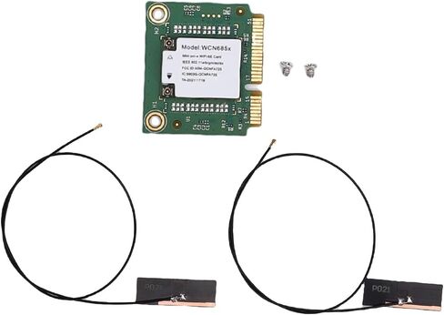 بطاقة Yoidesu WiFi 6E اللاسلكية، بطاقة WiFi PCIE صغيرة، 6 جيجا هرتز 5 جيجا هرتز 2.4 جيجا هرتز ثلاثي الموجات، بلوتوث 5.3، 6 جيجا، هوائيات OFDMA MU MIMO، دعم Wins 11 10 PC in Saudi Arabia