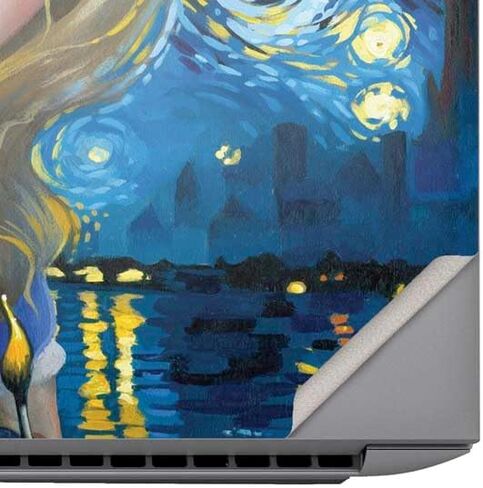 ملصق Skinit للكمبيوتر المحمول متوافق مع HP ZBook Fury 16 G10 - الفنانة المرخصة رسميًا Alice in Van Gogh Starry Night من تصميم Jasmine Becket-Griffith in Saudi Arabia